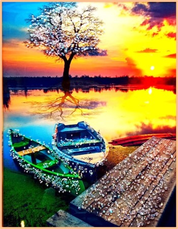 SUN SET ON THE LAKE